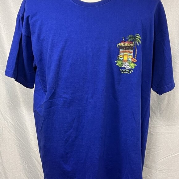 Margaritaville Jimmy Buffett T-Shirt XXL Blue Ocho Rios Jamaica 2002 - Picture 2 of 11